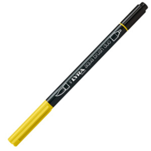 Pennarello doppia punta Aqua Brush Duo Lyra Colore: Giallo di cromo chiaro