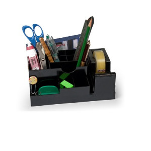 Desk organizer da scrivania nero