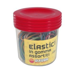 Elastici in gomma assortiti in vasetto 100gr