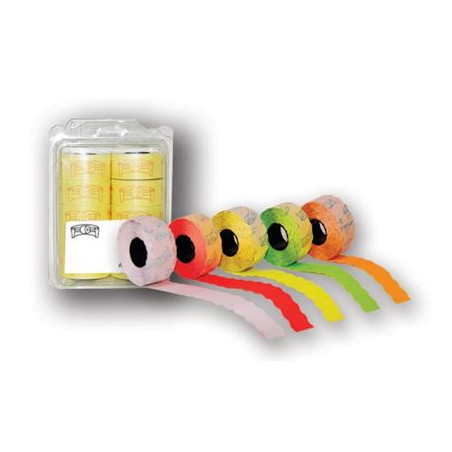 Etichette per prezzatrici 26X12 Fluo arancio 10pz