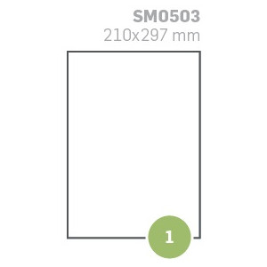 Etichette su A4 210x297 100fg 1 etichetta a foglio