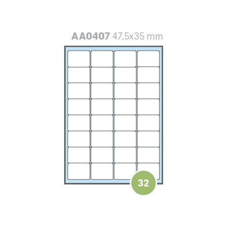 Etichette su A4 47,5x35 100fg