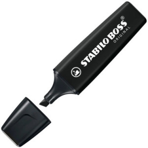 Evidenziatore Stabilo Boss marker black nero