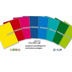 Maxi quaderno monocolore Colorclub 40fg / 80pg - 1R