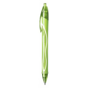 Penna a scatto Bic Gel Gelocity quick dry verde chiaro