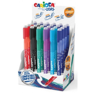 Penna cancellina Carioca Oops nera ricaricabile