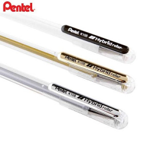 Penna Pentel Gel Hybrid argento 0,7