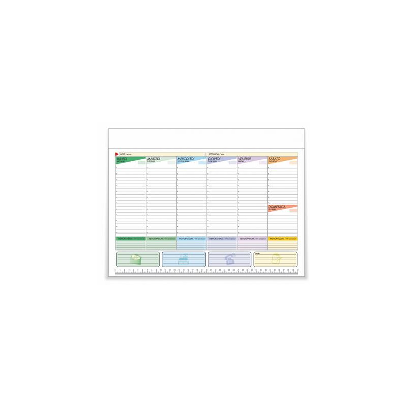 Planning agenda da tavolo non datato 35x25