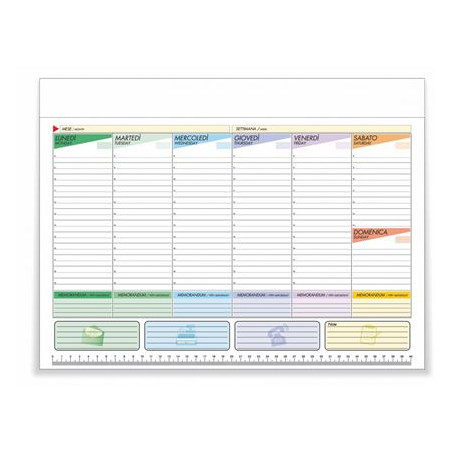 Planning agenda da tavolo non datato 35x25