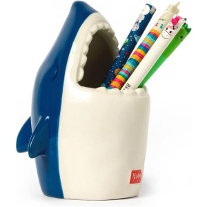 Portapenne in Ceramica - Desk Friends - shark Legami