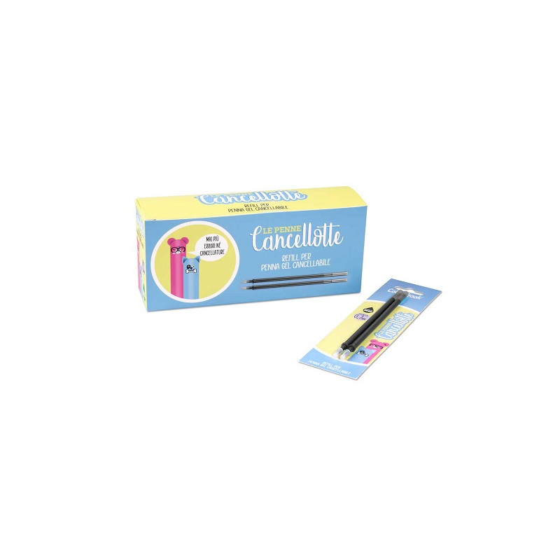 Refills gel cancellotta Colourbook nero 2pz