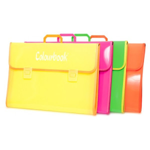 Valigetta cartella in ppl Colourbook  fluo 52x36x10