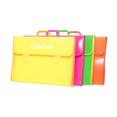 Valigetta cartella in ppl Colourbook  fluo 52x36x10