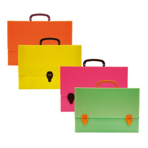 Valigetta Cartella polionda 35x50 colorata 2 chiusure
