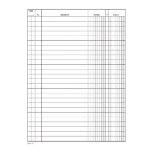 Libro Cassa 96 pagg.17x12