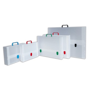 Valigetta Cartella polionda 35x50 neutra 2 chiusure