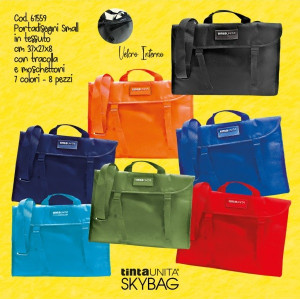 Valigetta TINTAUNITA  27x38 con tracolla