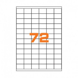 Etichette su A4 35X23,5 100fg 72 etichette a foglio