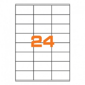 Etichette su A4 70X36 100fg 24 etichette a foglio