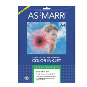 Carta trasfer A4 5ff inkjet AS-MARRI