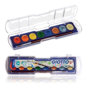 Acquerelli metallic Giotto a 8 colori