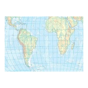 Cartina geografica da banco in cartaMONDO planisfero muta A3