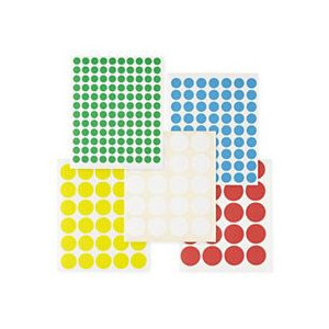 Etichette in busta BOLLINI ADESIVI AZZURRI DM.10