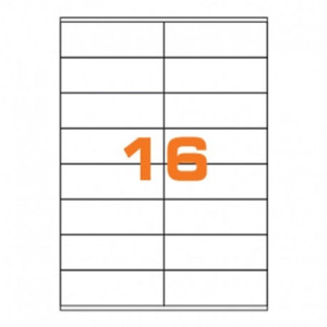 Etichette su A4 105x36 100fg 16 etichette a foglio