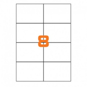 Etichette su A4 105X72 100fg 8 etichette a foglio