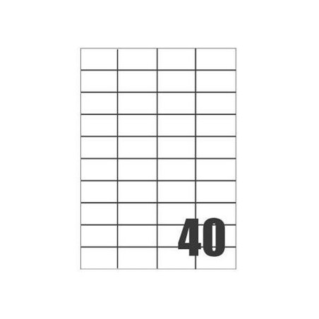 Etichette su A4 56x28 100fg 40 etichette a foglio