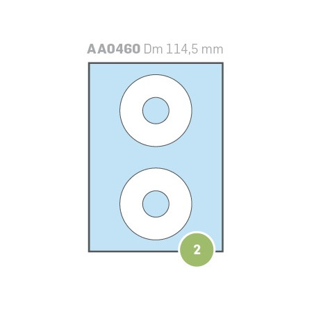 Etichette su A4 D.114,5 100fg
