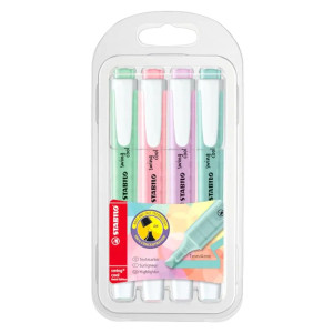 Evidenziatori a penna Stabilo Swing Cool con clip tecnologia anti dry-out