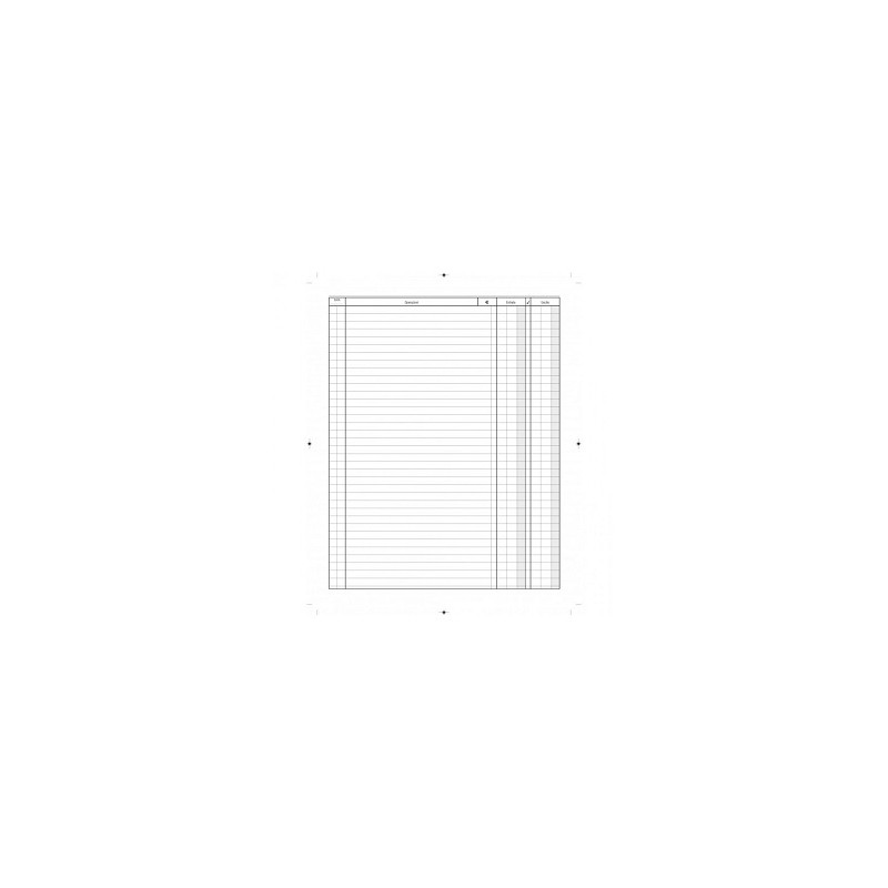 Libro cassa Registro Entrate-Uscite,31x24,5 100 pagg.