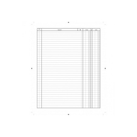 Libro cassa Registro Entrate-Uscite,31x24,5 100 pagg.