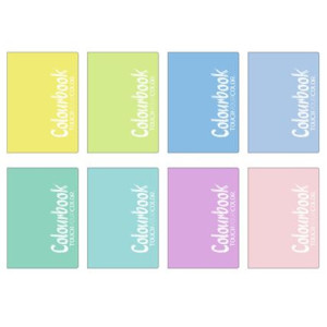 Maxi quaderno brossurato pastello 96fg Colourbook 5mm (list.€4,20)