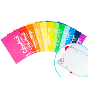 Maxi quaderno Colourbook Plus 100gr - rigo 10f 10mm con margine  96ff