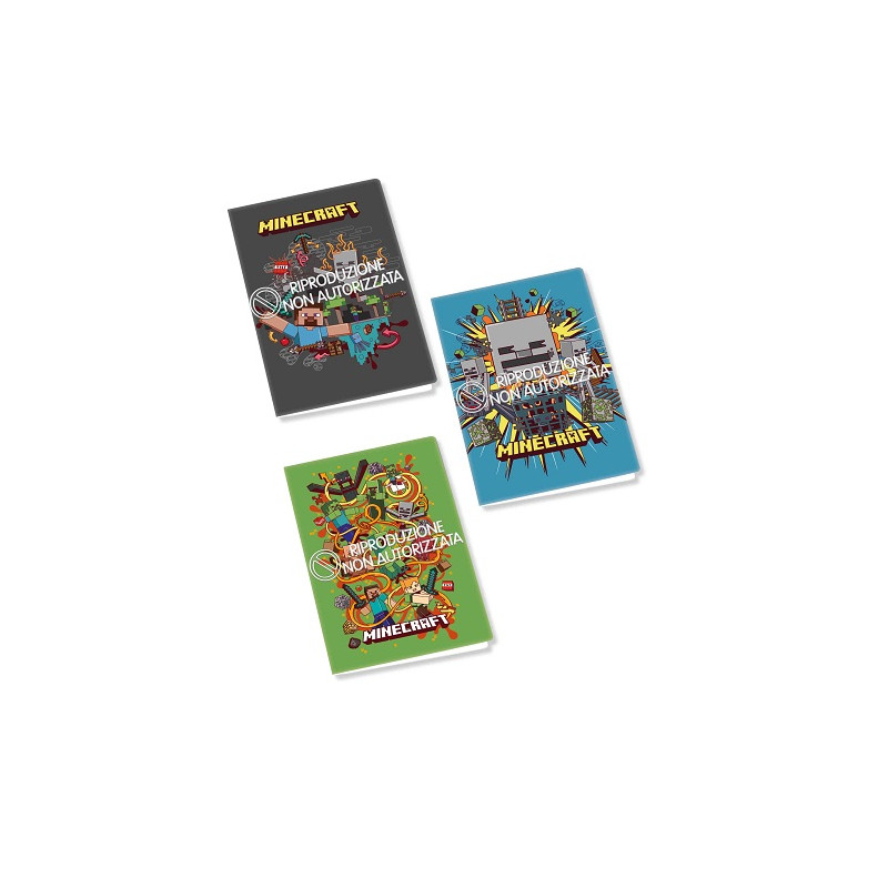 Maxi quaderno Minecraft rig.Q