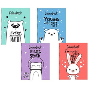 Maxi quaderno pastelloso/kawaii colourbook 1rigo