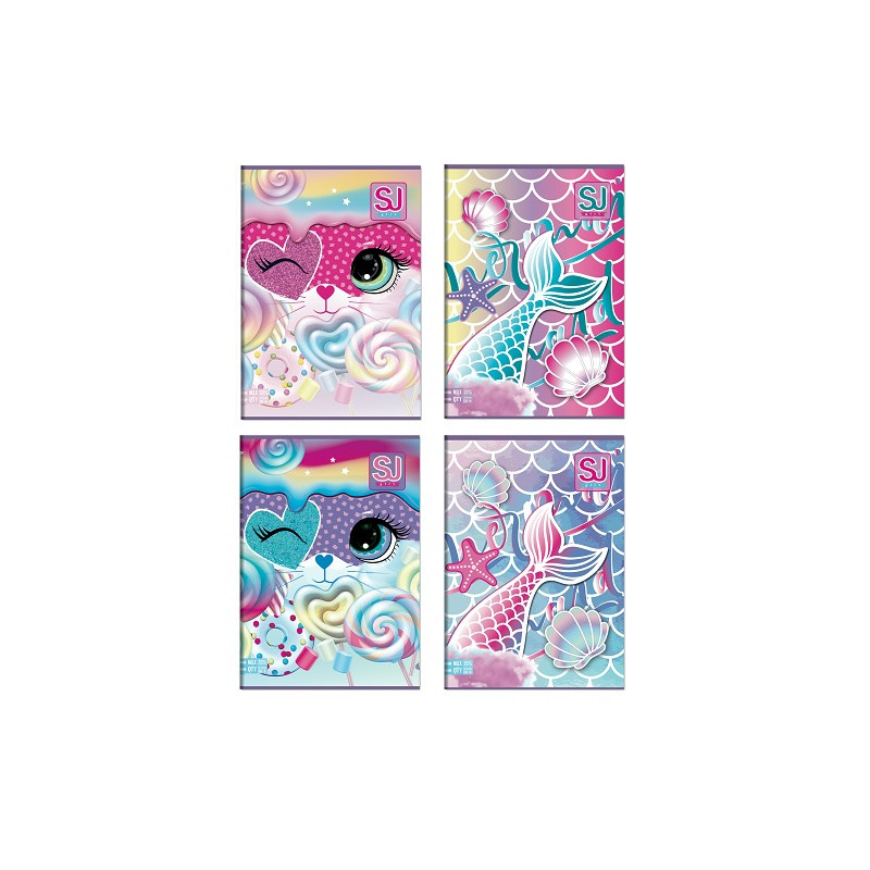 Maxi quaderno Seven SJ GANG ANIMALI GIRL rigatura 10MM (€2,90)