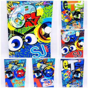 Maxi quaderno Seven sj gang FACCE BOY rigatura C 4 e 5 elementare (€2,50)