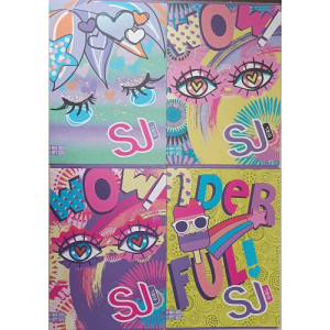 Maxi quaderno Seven sj gang FACCE girl rigatura B 3 elementare (€2,50)