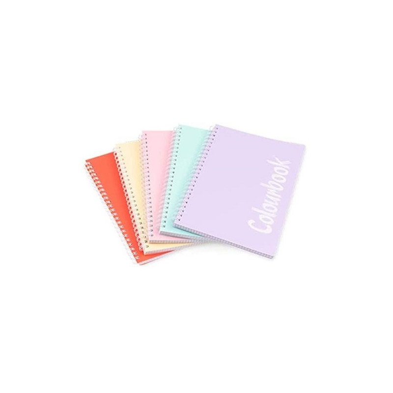 Maxi Spiralato A4 Colourbook Pastel 80fg 70gr copertina PPL 5mm