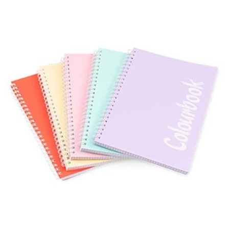 Maxi Spiralato A4 Colourbook Pastel 80fg 70gr copertina PPL 5mm