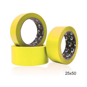 Nastro adesivo crespato 50x50mt giallo