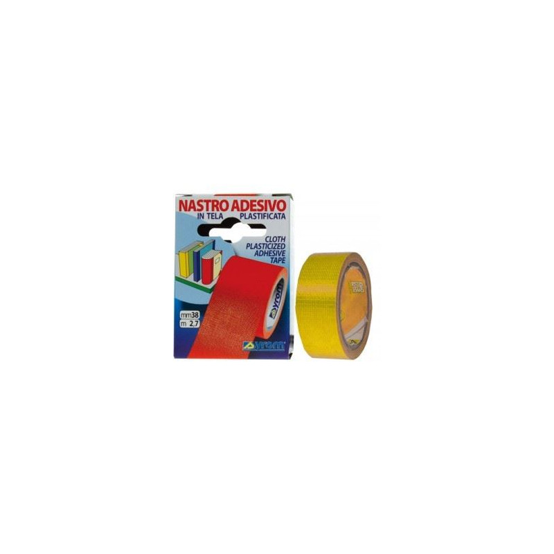 Nastro adesivo telato 19x2,7mt Giallo