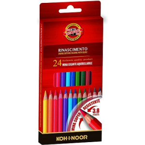 Pastelli acquarellabili Koh-I-Noor Mondeluz a 24pz