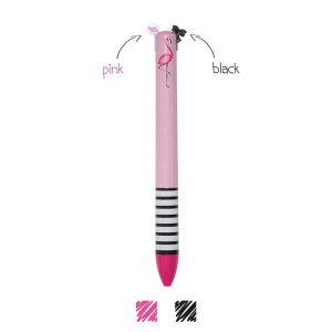 Penna  two-color ballpoint - flamingo Legami