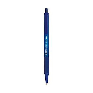 Penna Bic Cristal Soft feel clic grip blu