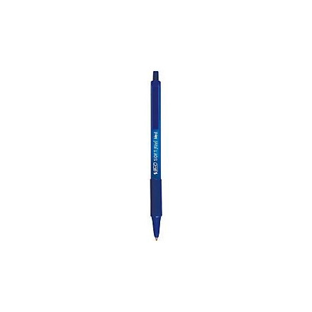 Penna Bic Cristal Soft feel clic grip blu