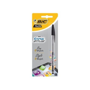 Penna Bic Cristal Stylus x tablet e smartphone NERO